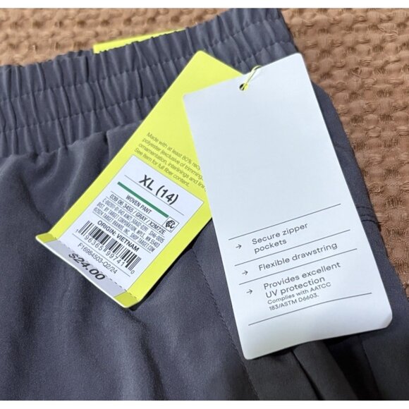 All In Motion Boys Stretch Woven Jogger Pants In Gray Size XL (14) - Picture 3 of 8